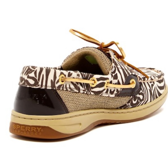 Sperry Top-Sider Bluefish Zebra Print Boat Shoes - Picture 7 of 7